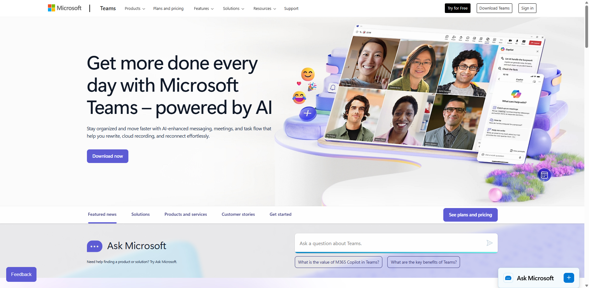 Microsoft Teams Interface