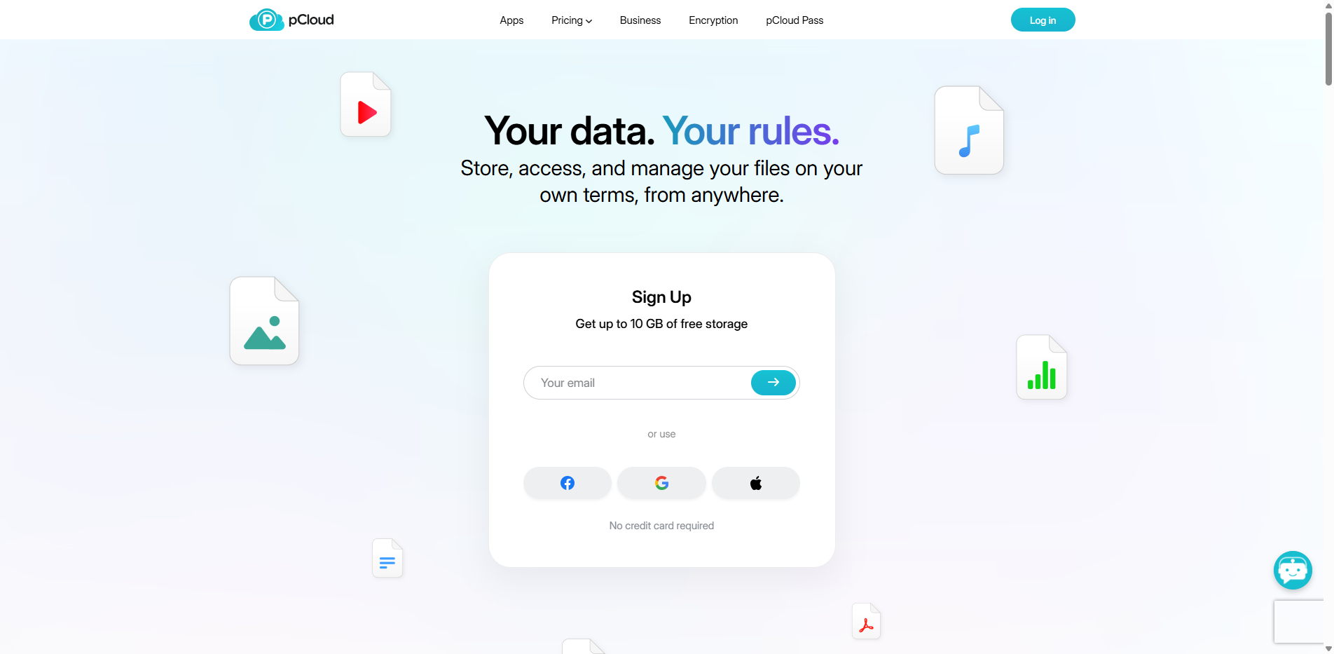 pCloud Business Interface