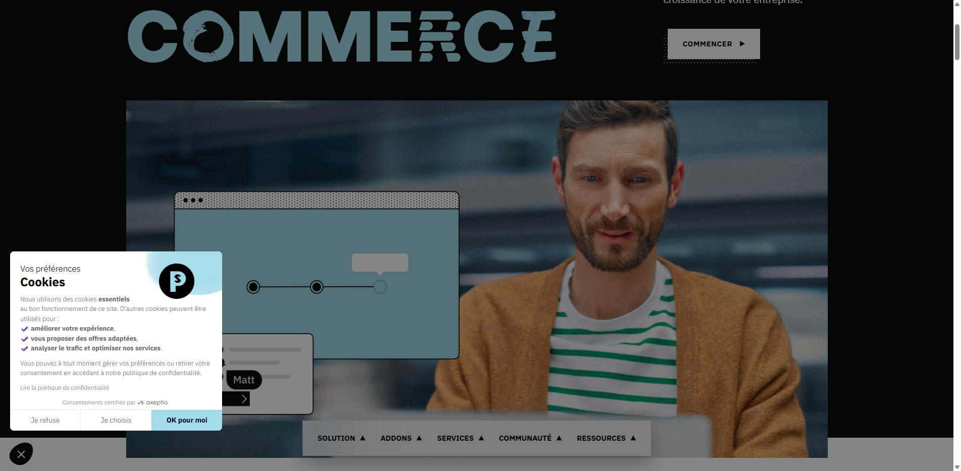 Interface PrestaShop