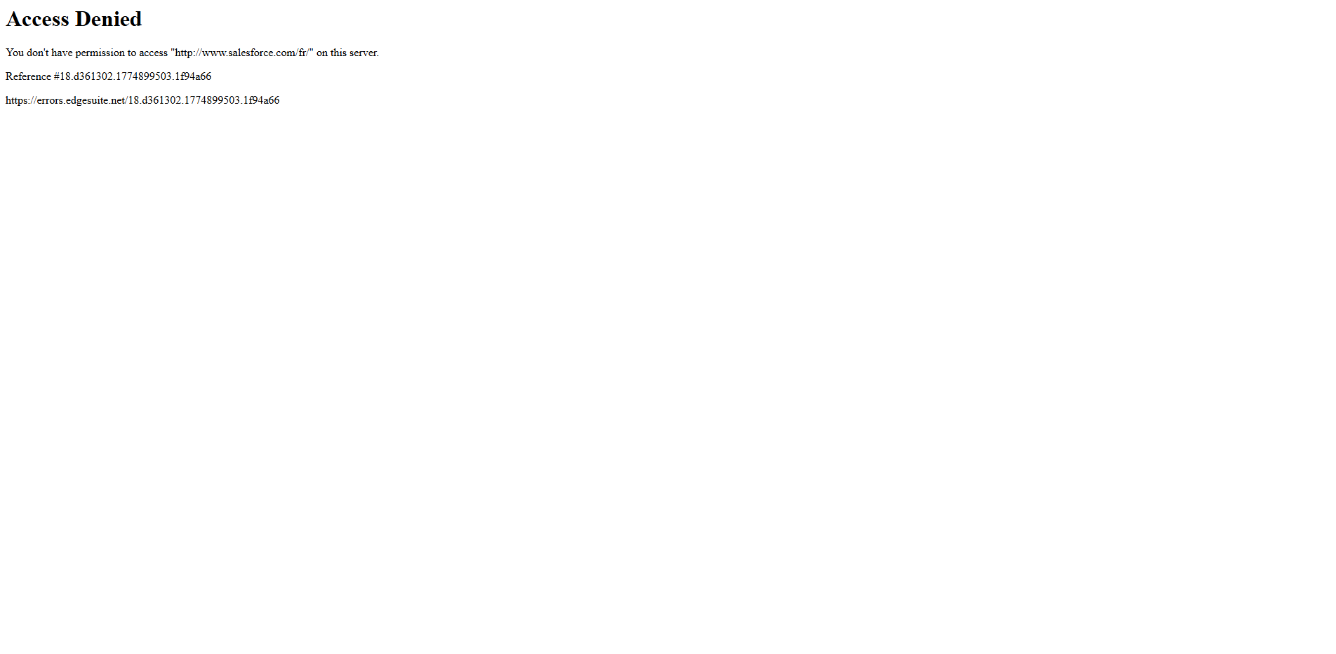 Interface Salesforce
