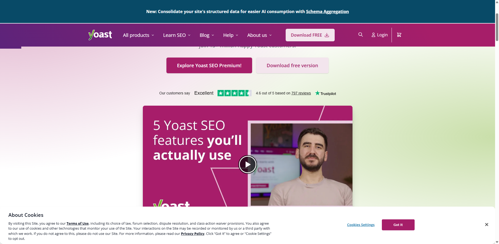 Interface Yoast SEO