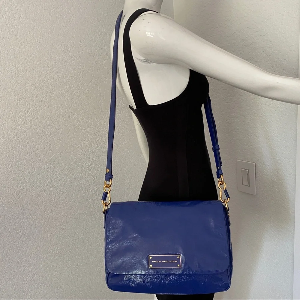 Marc By Marc Jacobs Blue Too Hot To Handle Lea Bag