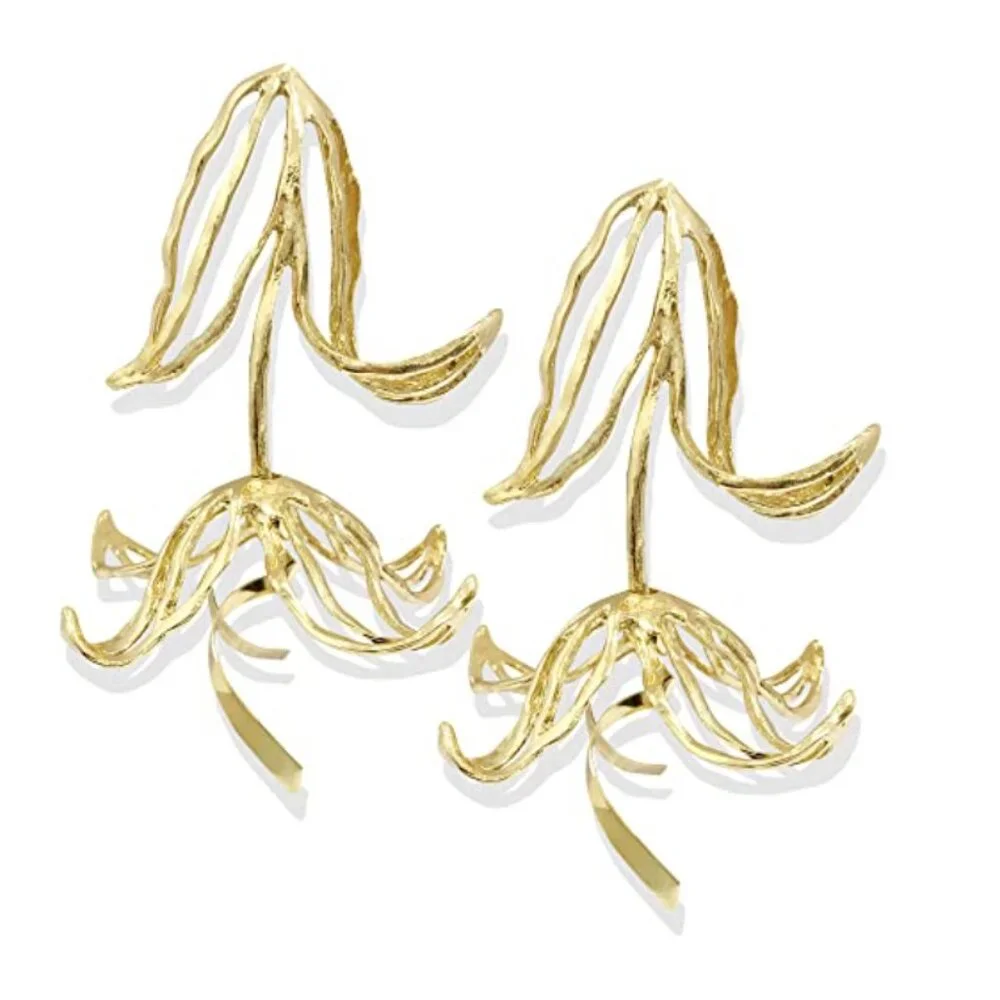 Flower Golden Earrings