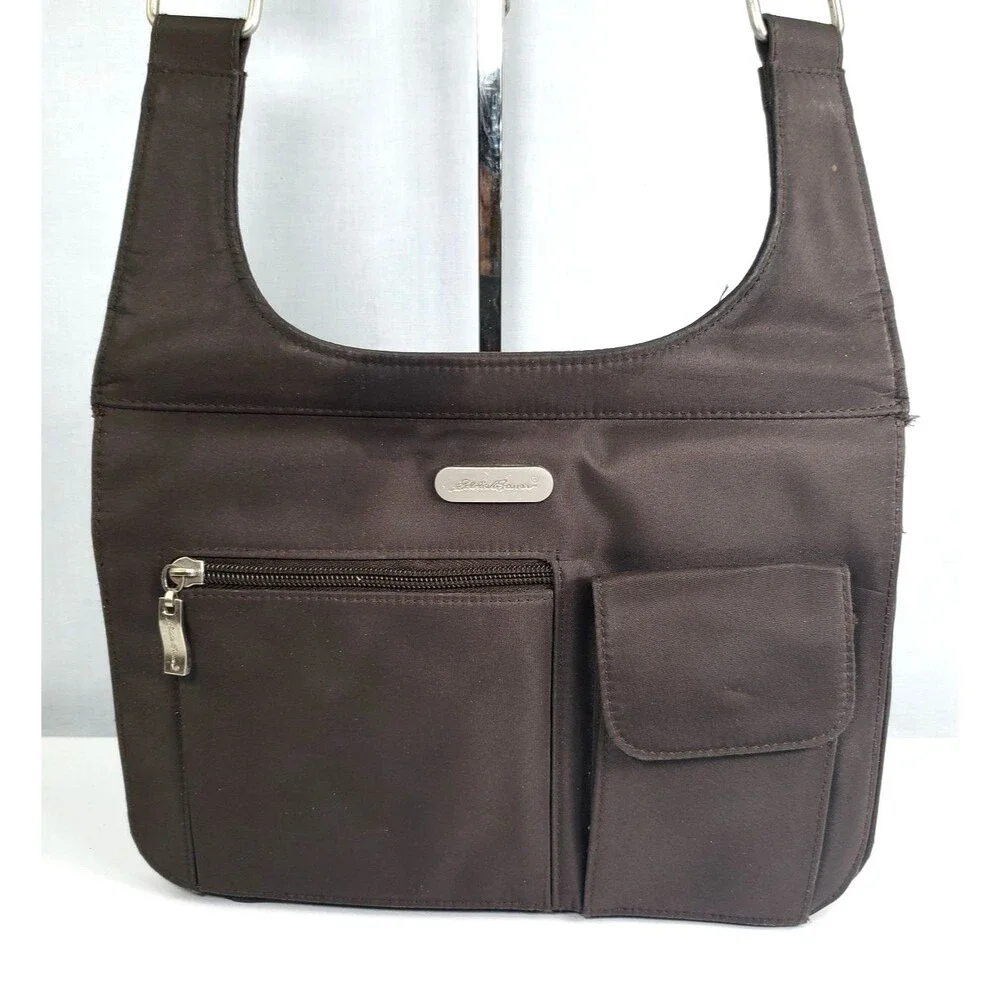 Eddie Bauer Crossbody/Messenger Bag Adjustable Straps Multiple Compartments EUC