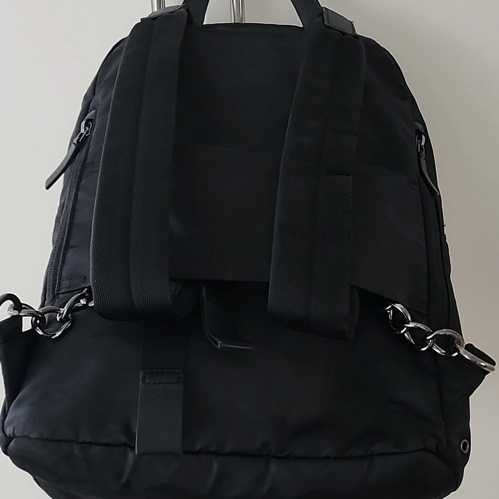 Rare Tumi Voyageur Studded Hagen Backpack in Black Camo Black Hardware