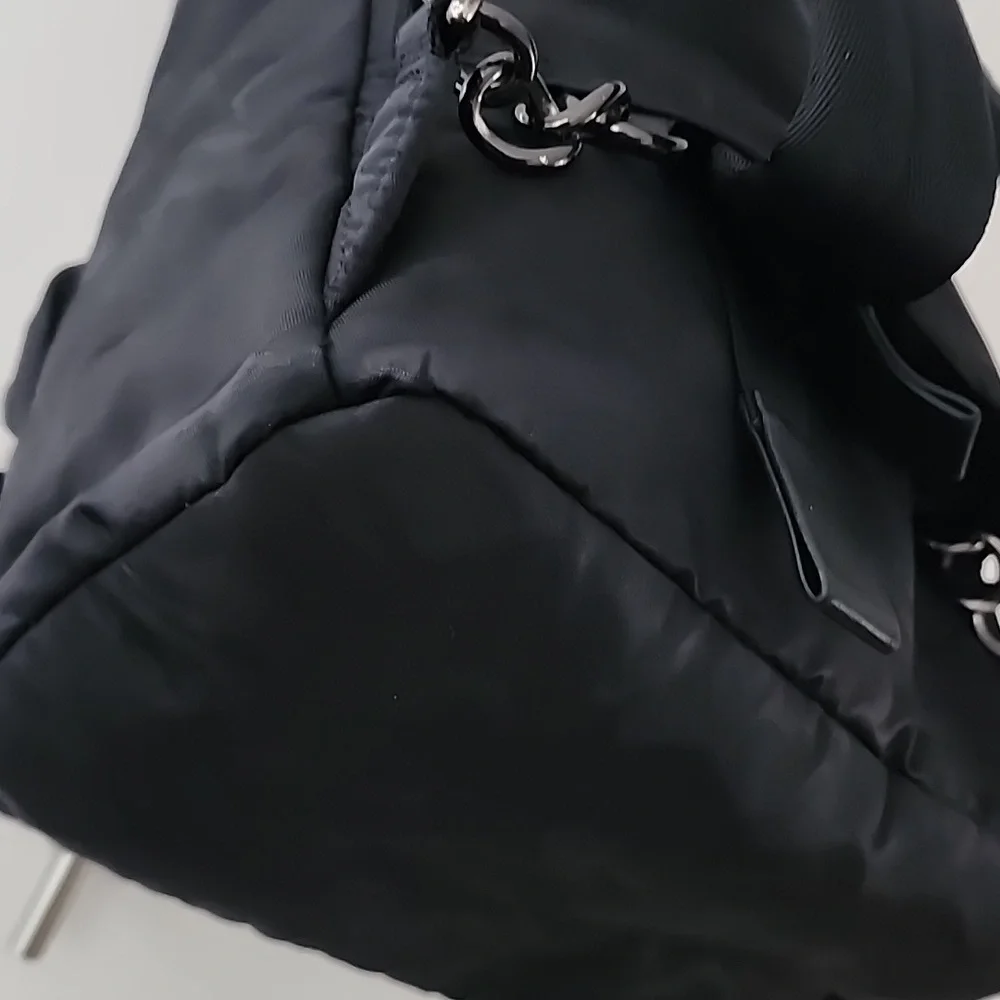Rare Tumi Voyageur Studded Hagen Backpack in Black Camo Black Hardware
