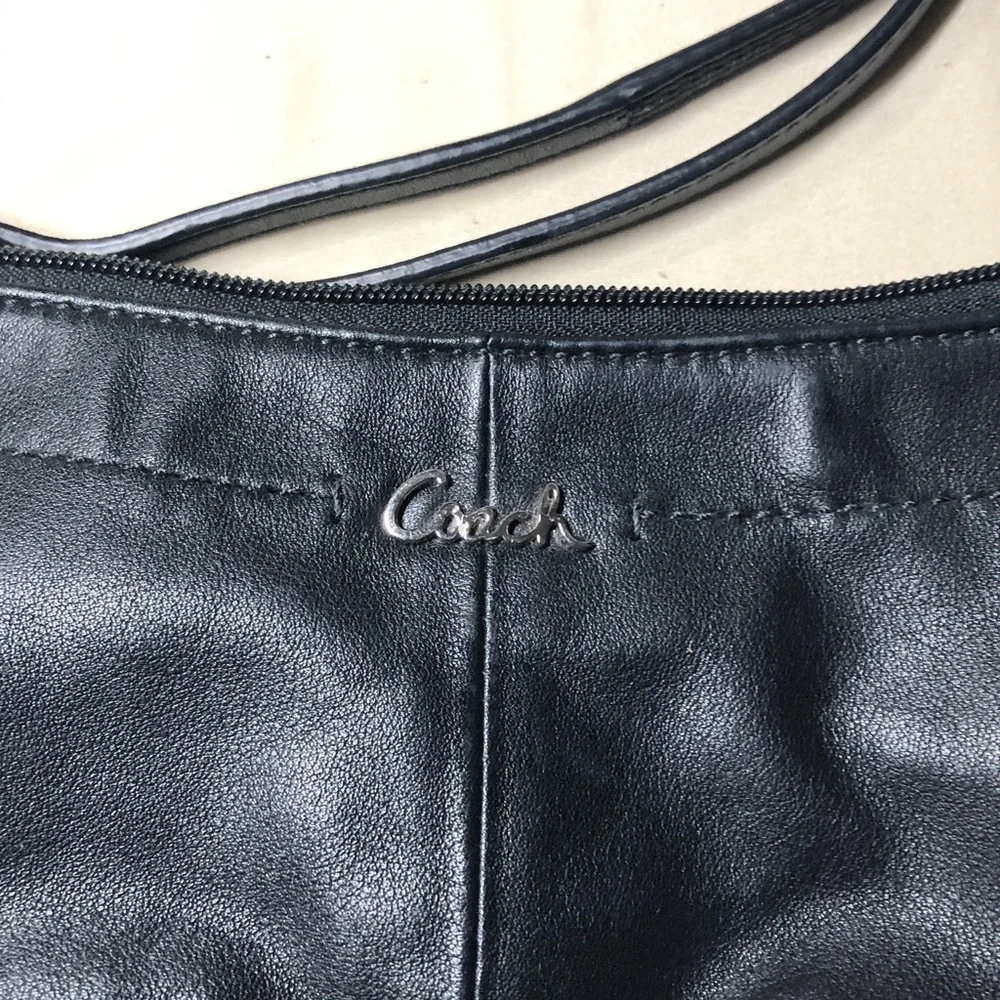 Coach Ashley Leather Crossbody Shoulder Bag Black Purse NEW CONDITION