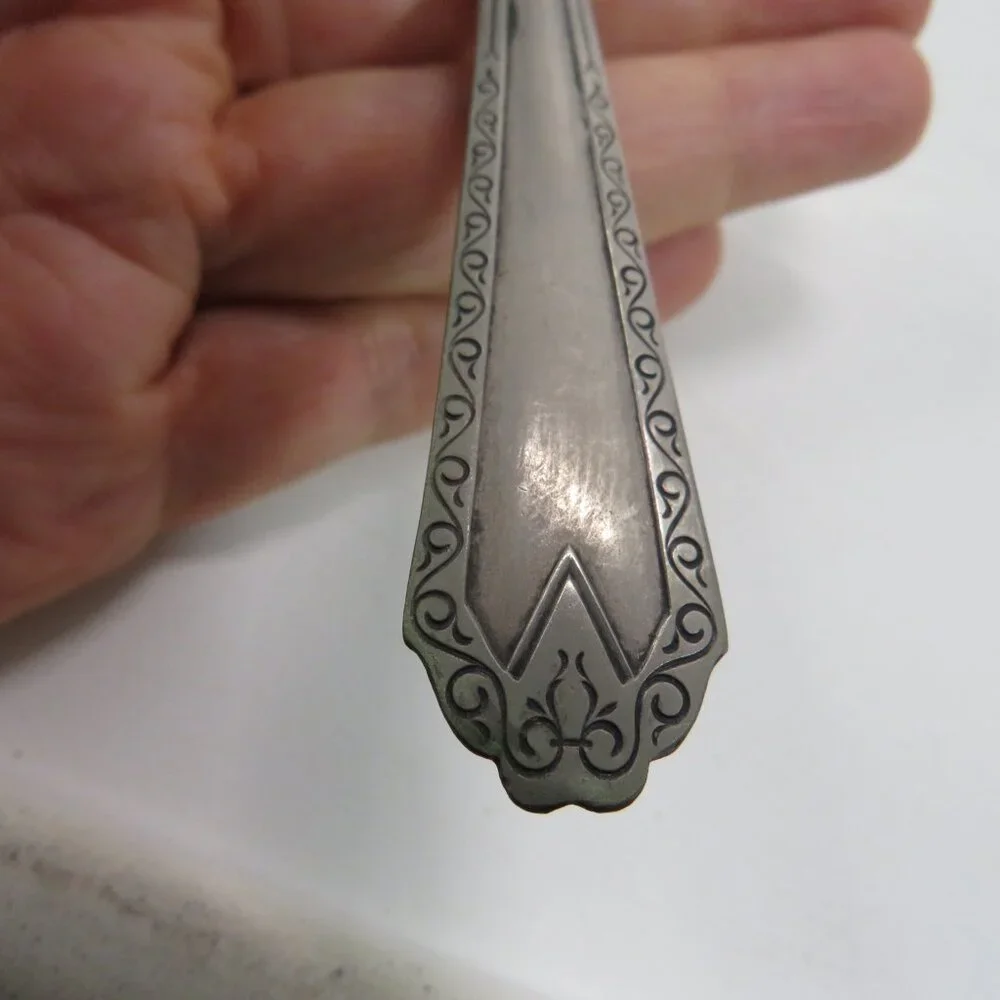 VTG Dinner Fork Art Deco style Silver Plated 