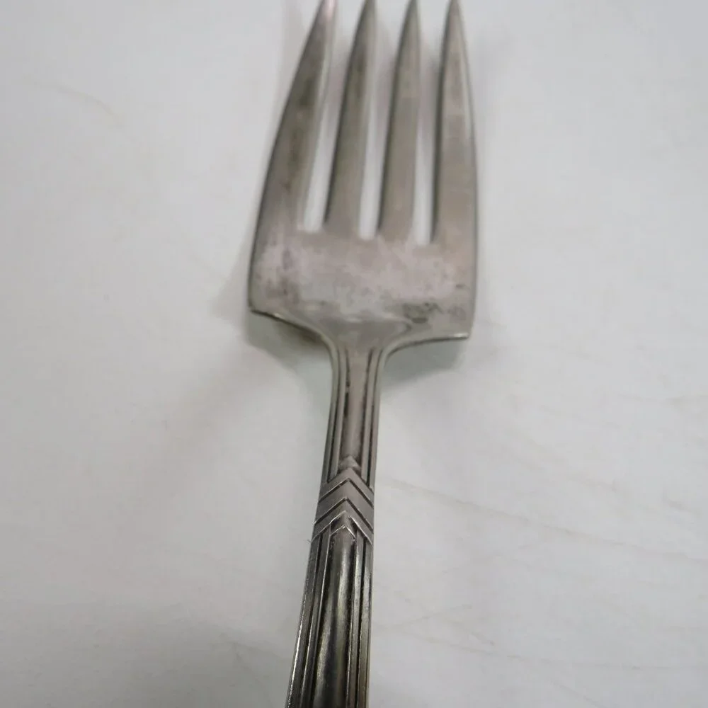 VTG Dinner Fork Art Deco style Silver Plated 