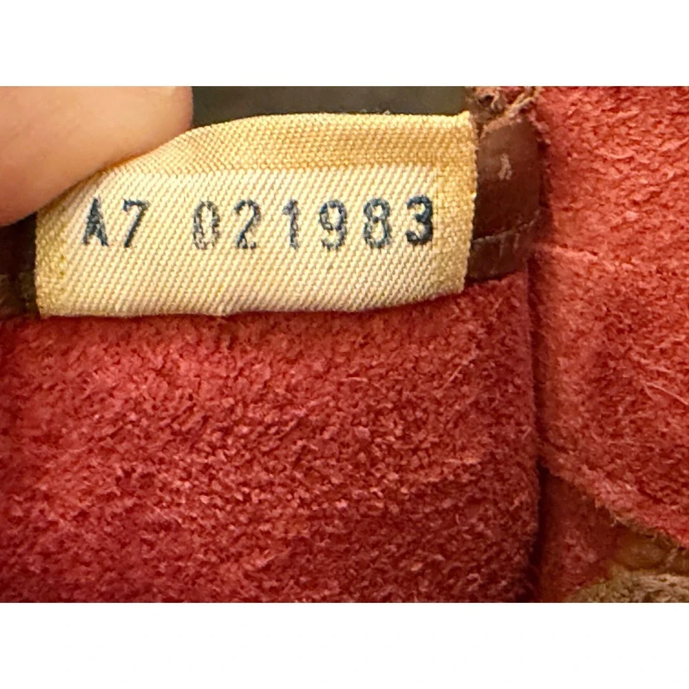 Dooney & Bourke Vintage All Weather Leather Crossbody Saddle Bag Burgundy Purse