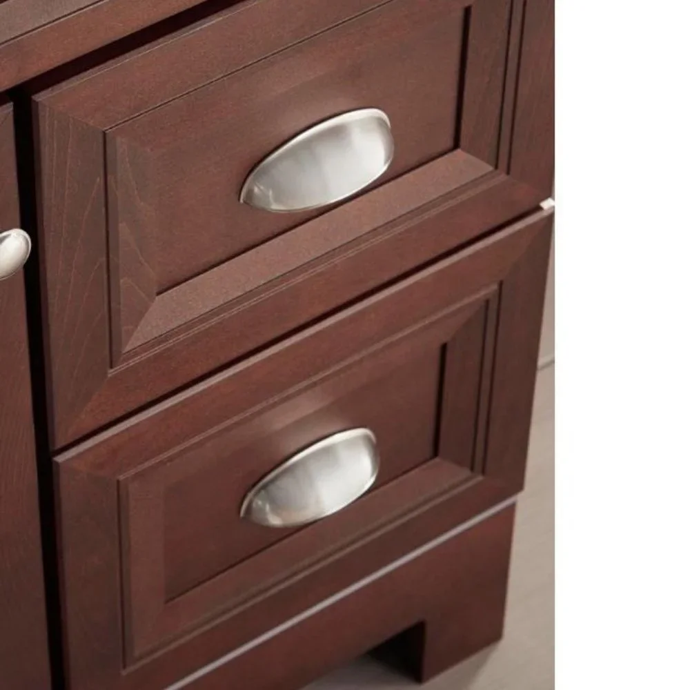 New Everbilt 20 PACK SET 3 in. (76 mm) Satin Nickel Bin Cup Drawer Hardw…