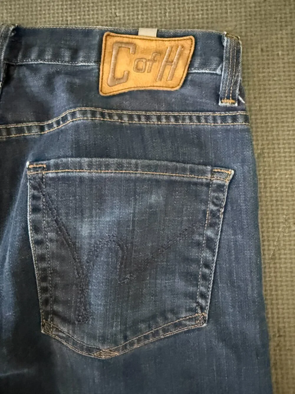 Men's Citizens of Humanity Straight Leg Mid Rise Jeans- W 30/ L 28- Dark Wash