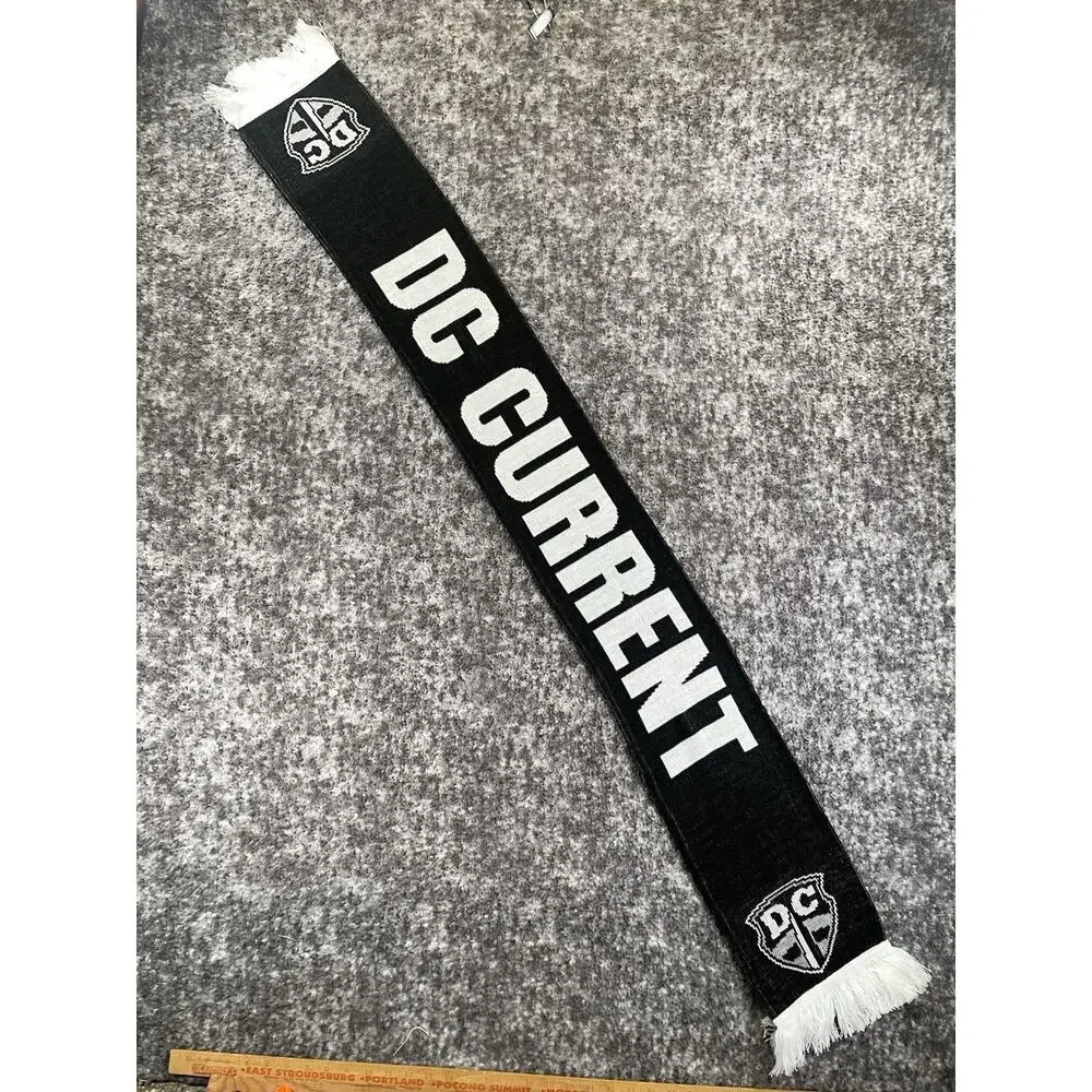 DC Current Fan Scarf NWL Ultimate Frisbee Black Gray White