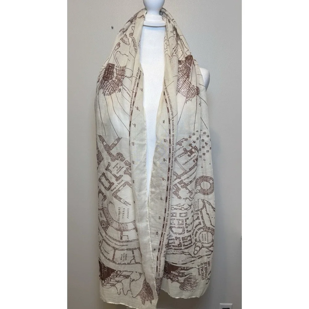 Marauders Map Mischief Makers Scarf, Wizarding Trunk, Harry Potter,‎ Hogwarts HP
