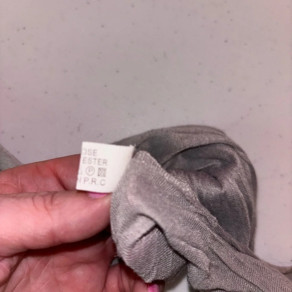 Chic Gray Sheer Scarf