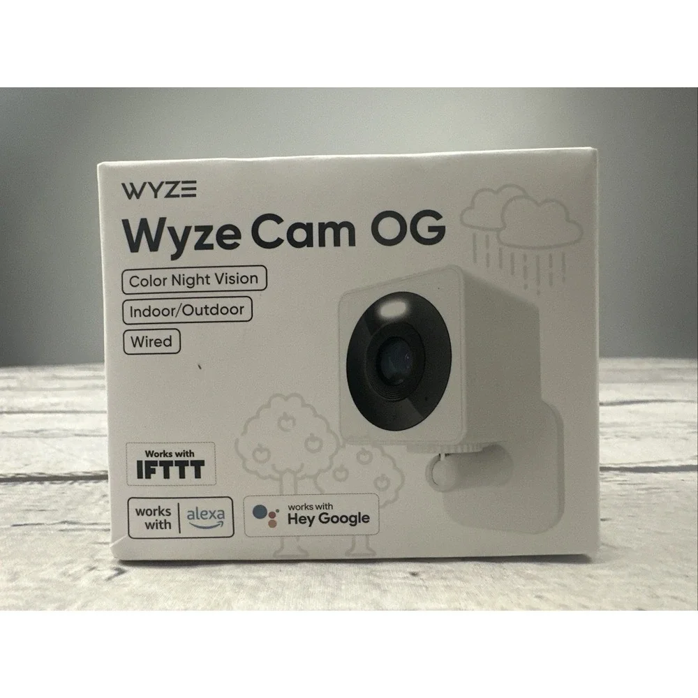 Wyze WYZECGS Cam OG Wired 1080p Smart Security Camera + Window Mount WYZEWMV2