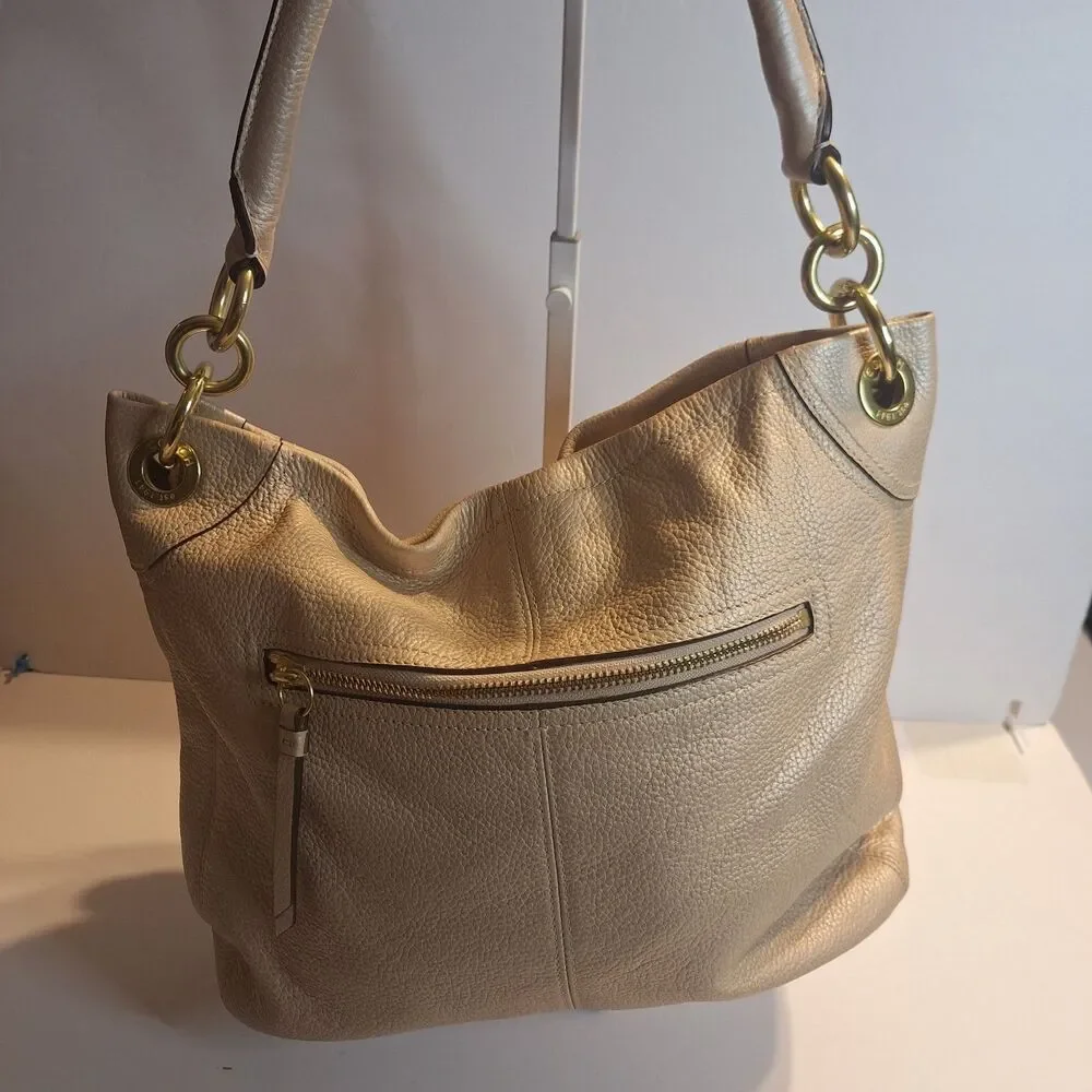 Coach Penelope Opalescent Leather Hobo Handbag. F18889