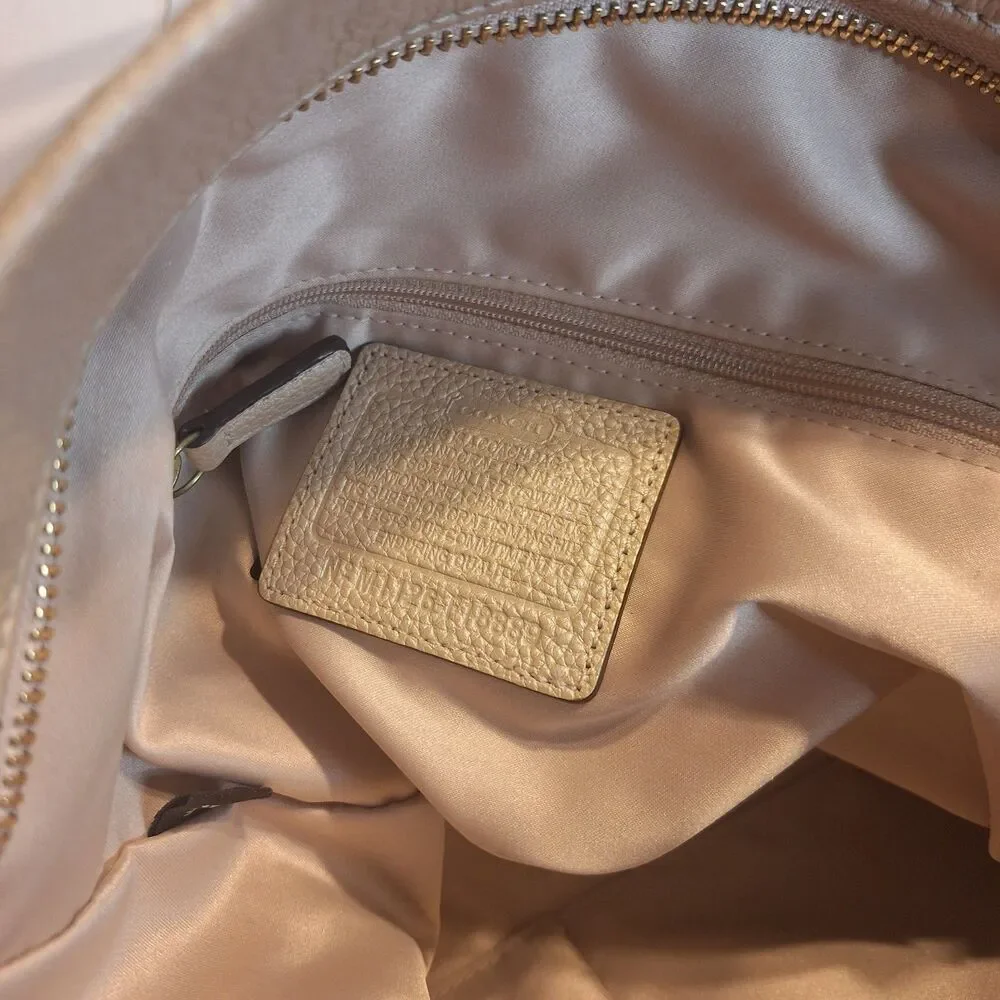 Coach Penelope Opalescent Leather Hobo Handbag. F18889