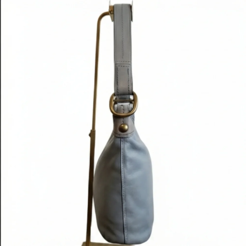 Coach 2007 Bleecker Leather Bucket Bag | Sky Blue #11422