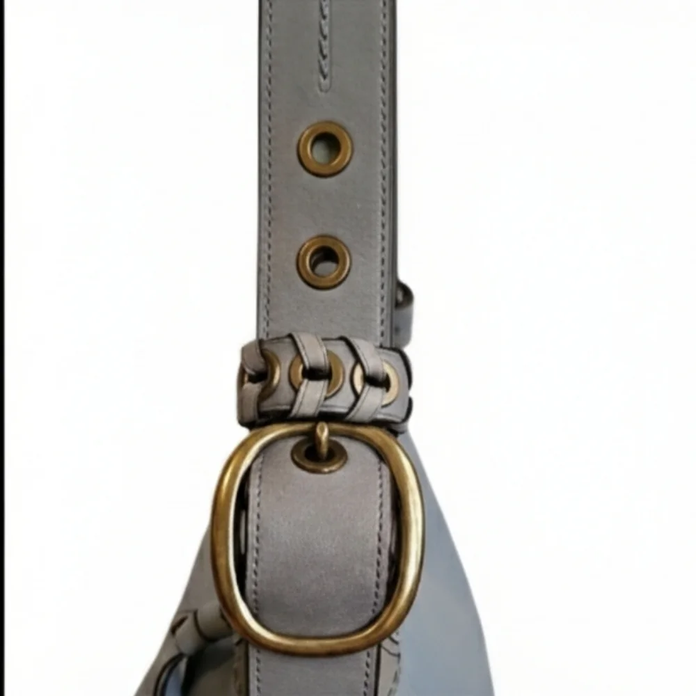 Coach 2007 Bleecker Leather Bucket Bag | Sky Blue #11422