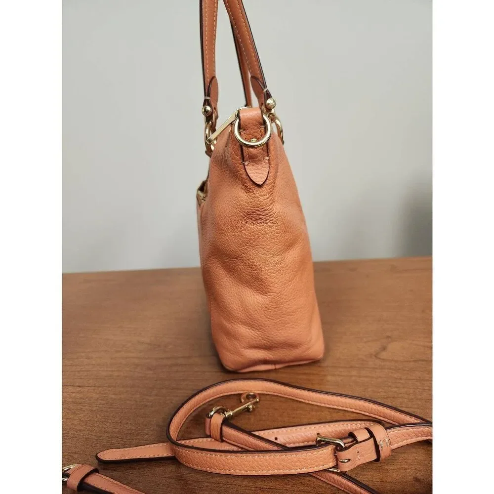 Coach Kacey Satchel Bag with crossbody strap light coral.  Beautiful