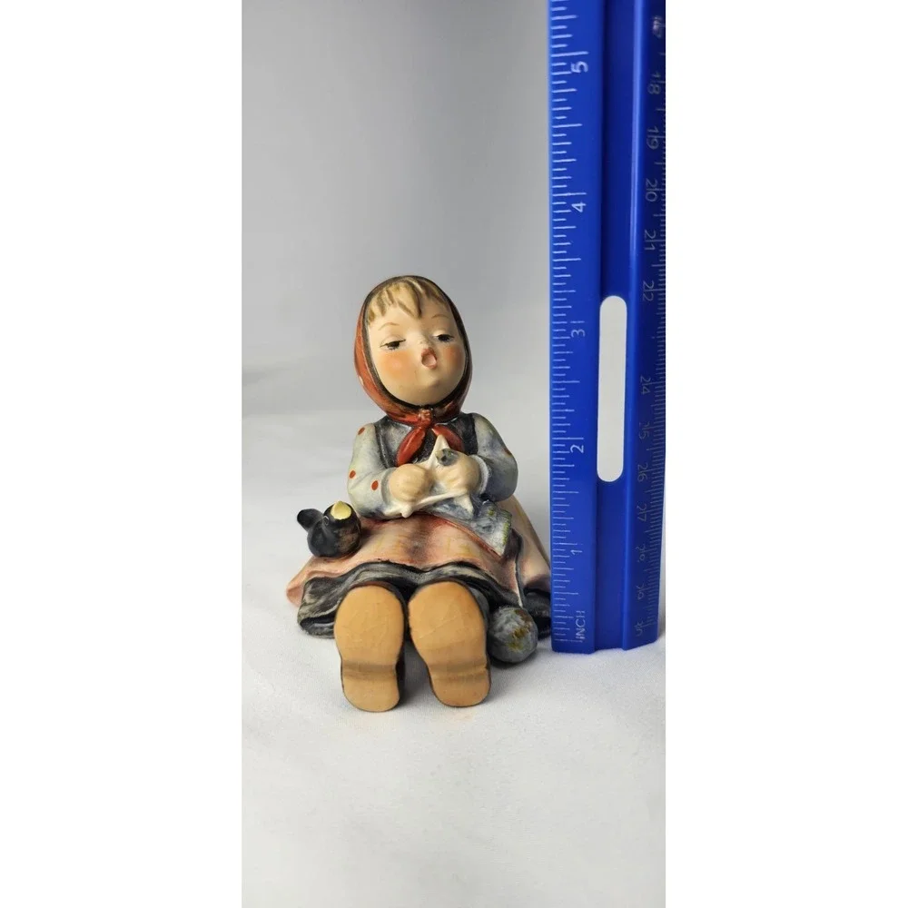 Vintage Goebel Hummel Happy Pastime #69 TMK-3 W. Germany Girl Bird Figurine