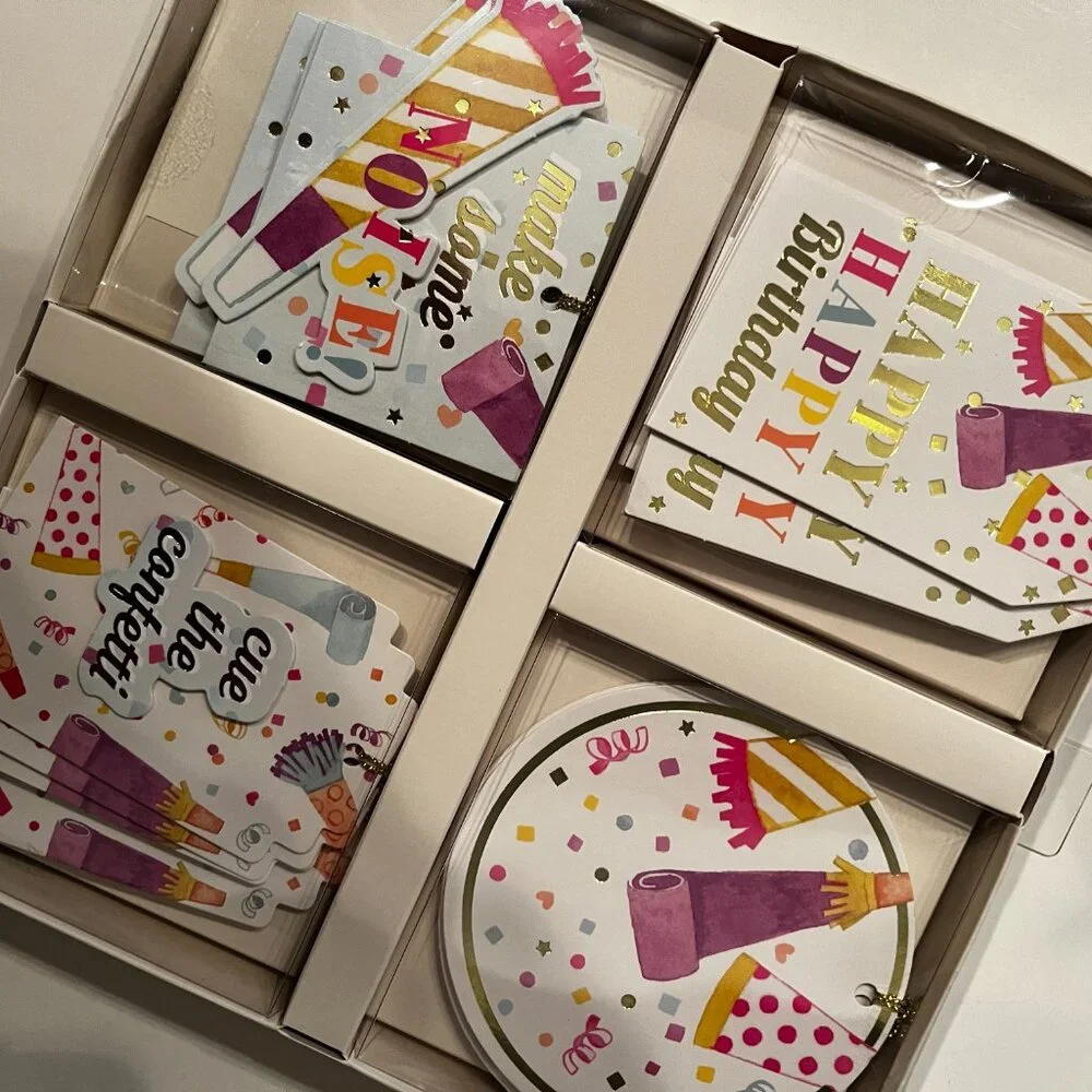 Gift Tags / Birthday‎ Themed (20 Cards / 4 Different Designs / new/gift wrap/x)