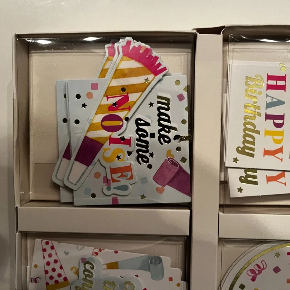 Gift Tags / Birthday‎ Themed (20 Cards / 4 Different Designs / new/gift wrap/x)