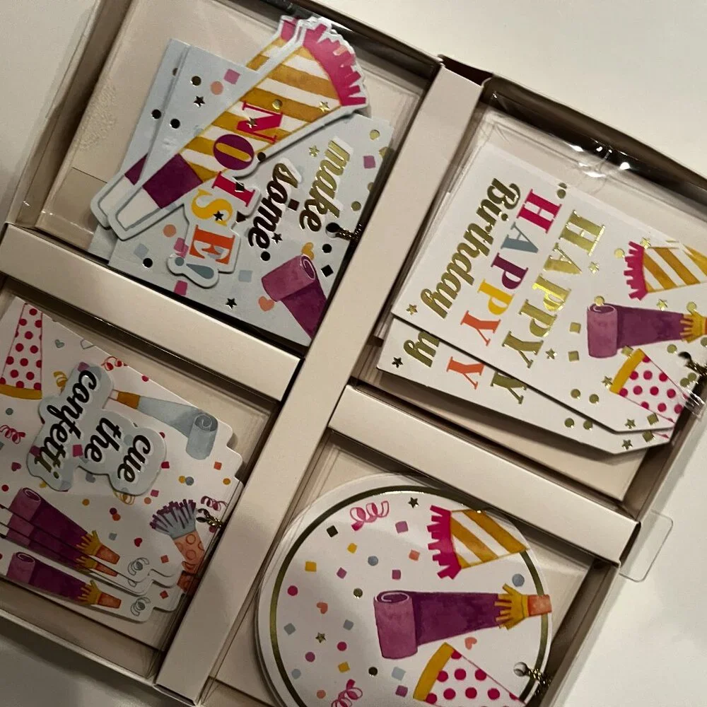 Gift Tags / Birthday‎ Themed (20 Cards / 4 Different Designs / new/gift wrap/x)