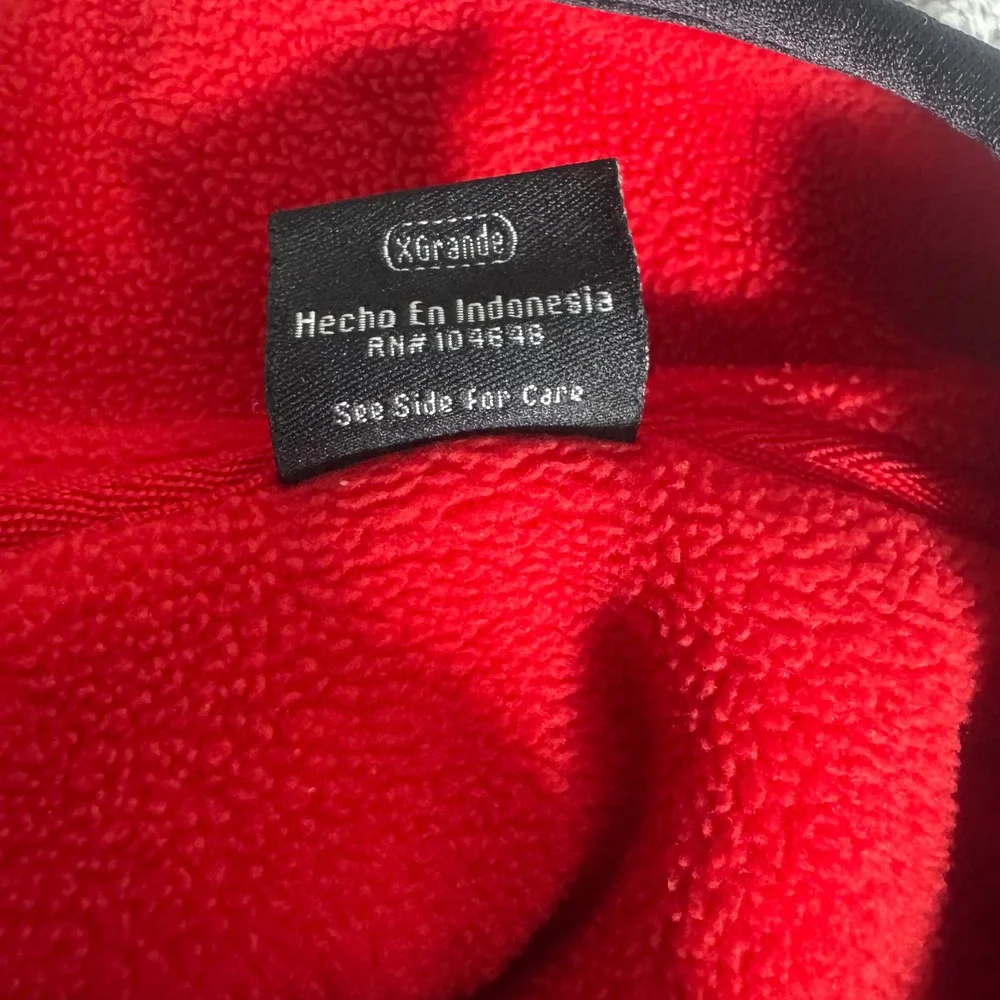 Starter Louisville Cardinals Fleece Pullover Mens XL Red Quarter Zip Mock Neck‎