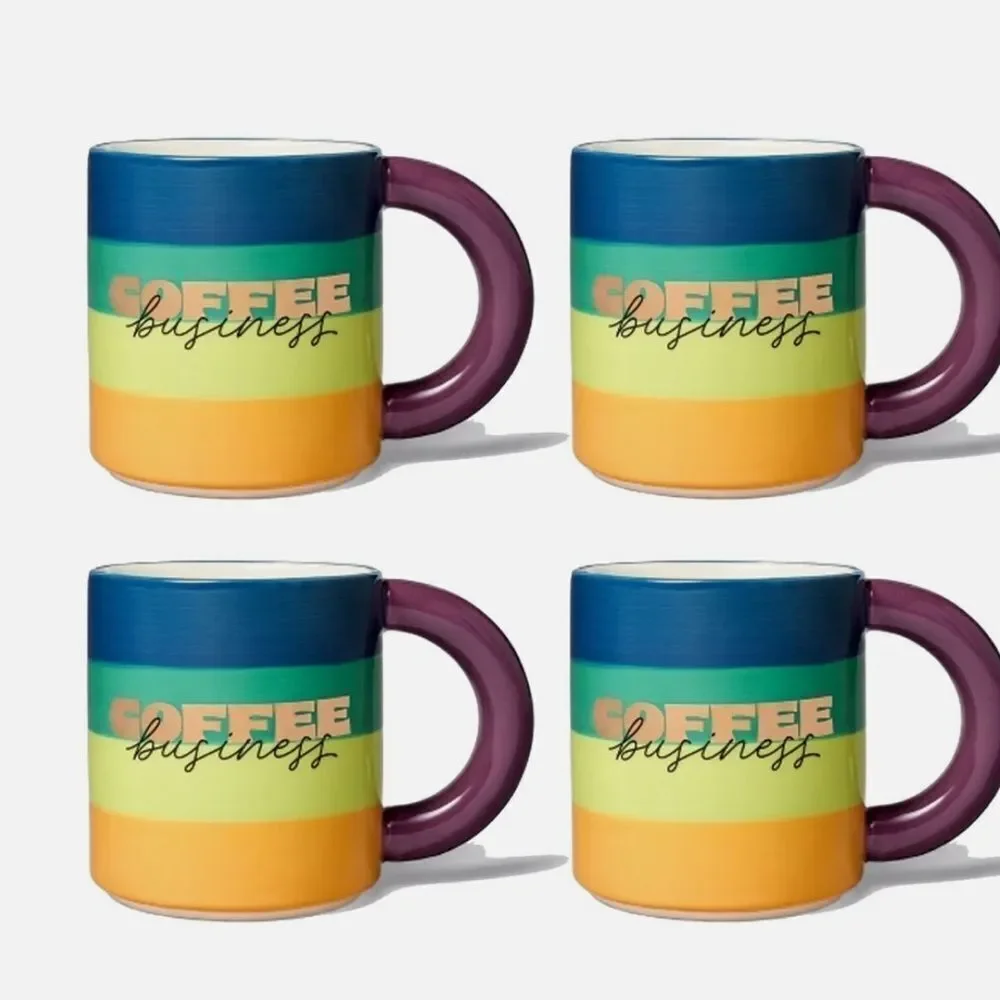 Tabitha Brown large rainbow coffee business mugs