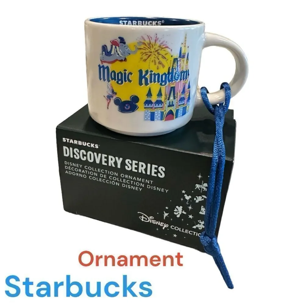 Starbucks Magic Kingdom Disney parks Discovery Series Mug ORNAMENT New