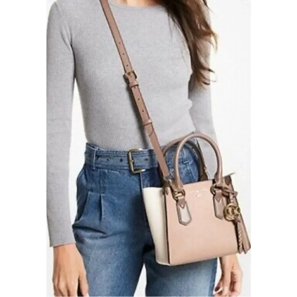 Michael Kors Kris Small Leather Satchel Crossbody