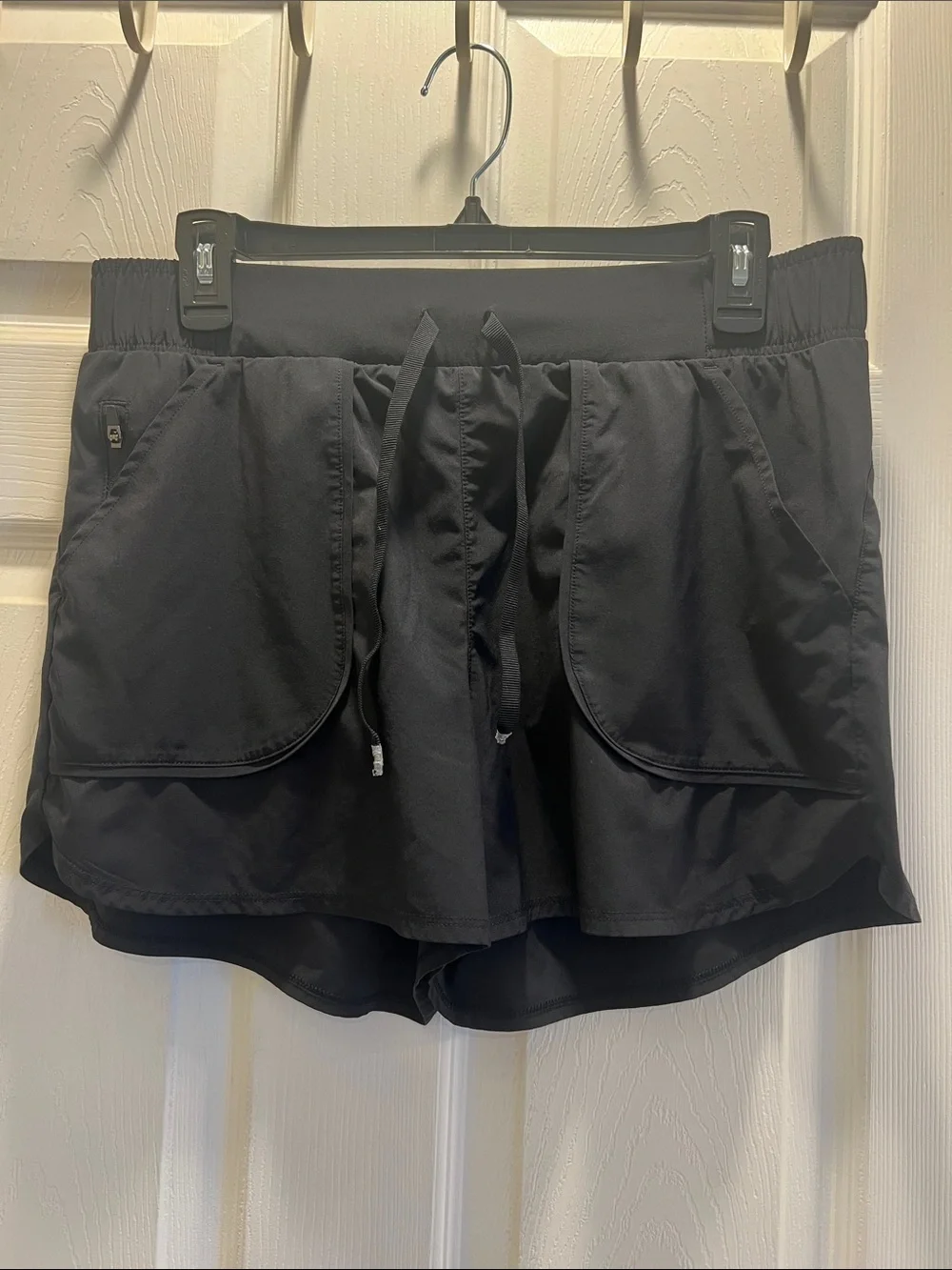 all in motion Black Athletic Drawstring Pocket Shorts