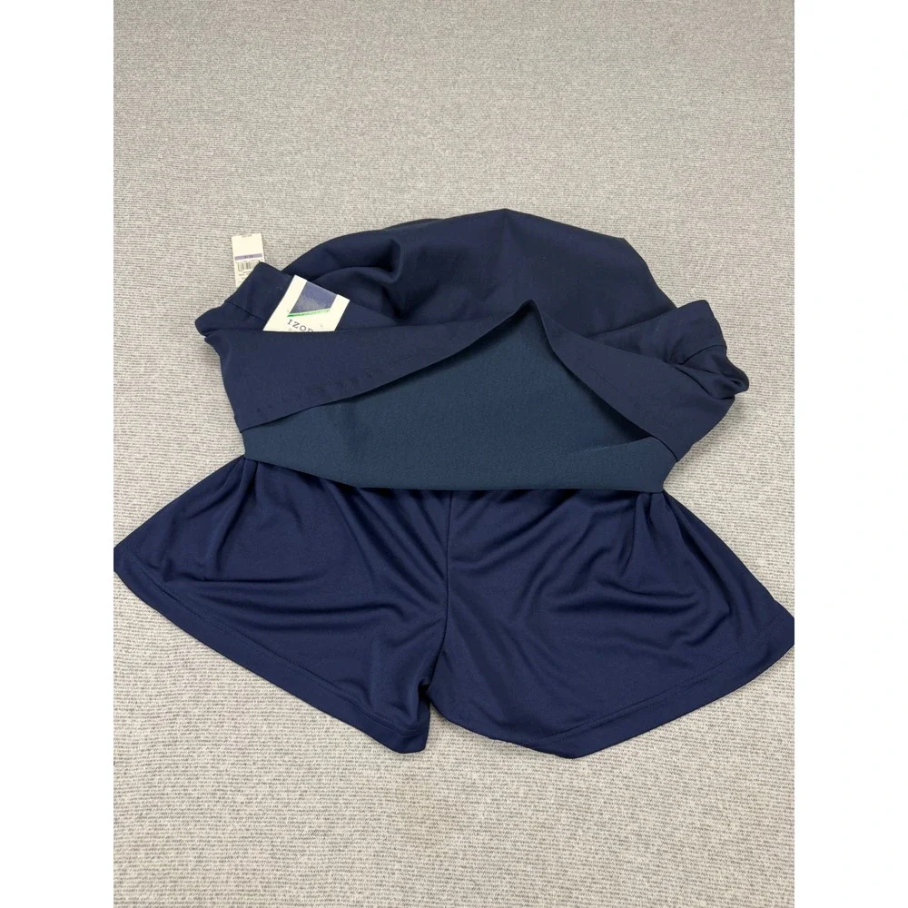 IZOD Golf Skort Womens 18 Navy Blue Sun Control Stretch Athletic Skirt MSRP $60