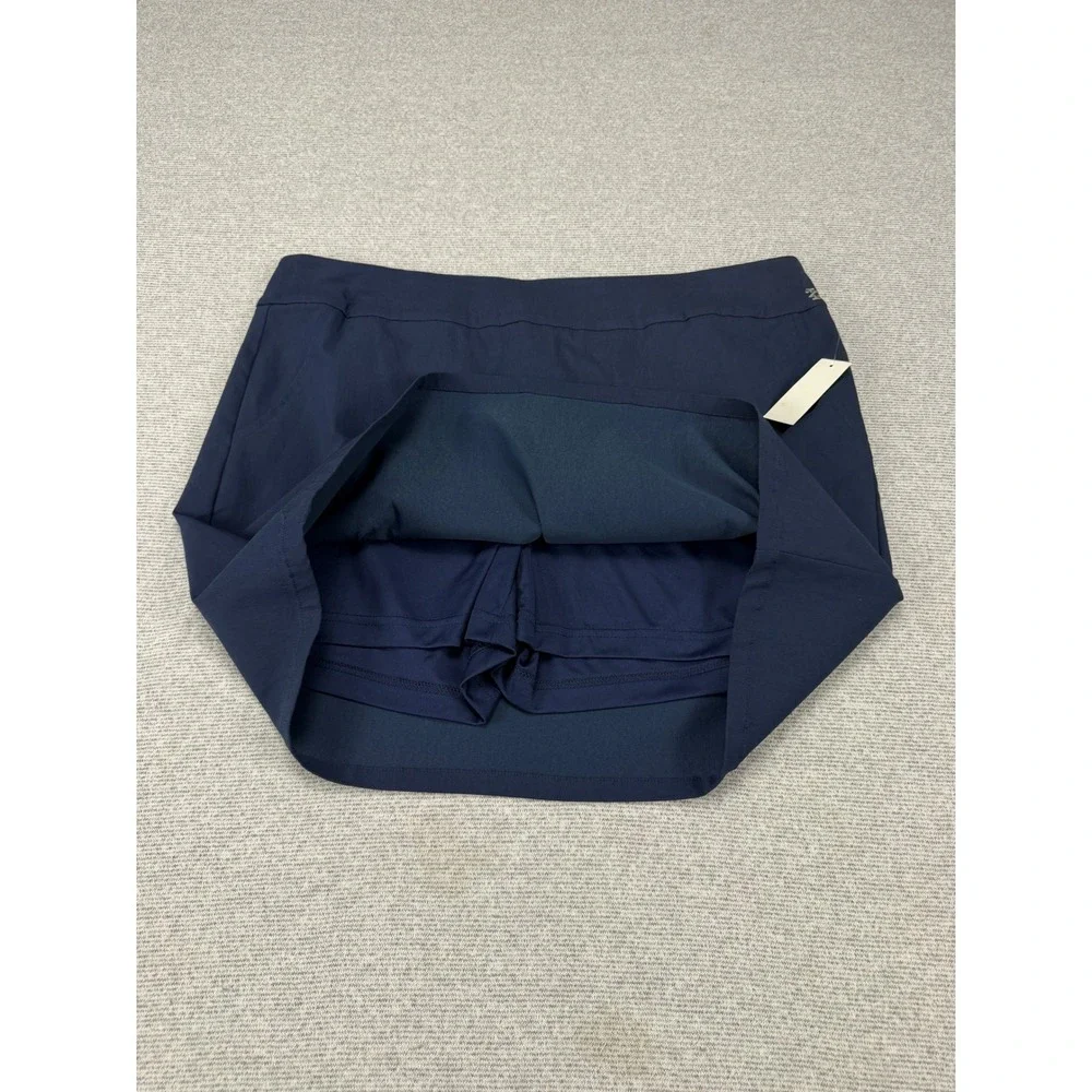 IZOD Golf Skort Womens 18 Navy Blue Sun Control Stretch Athletic Skirt MSRP $60