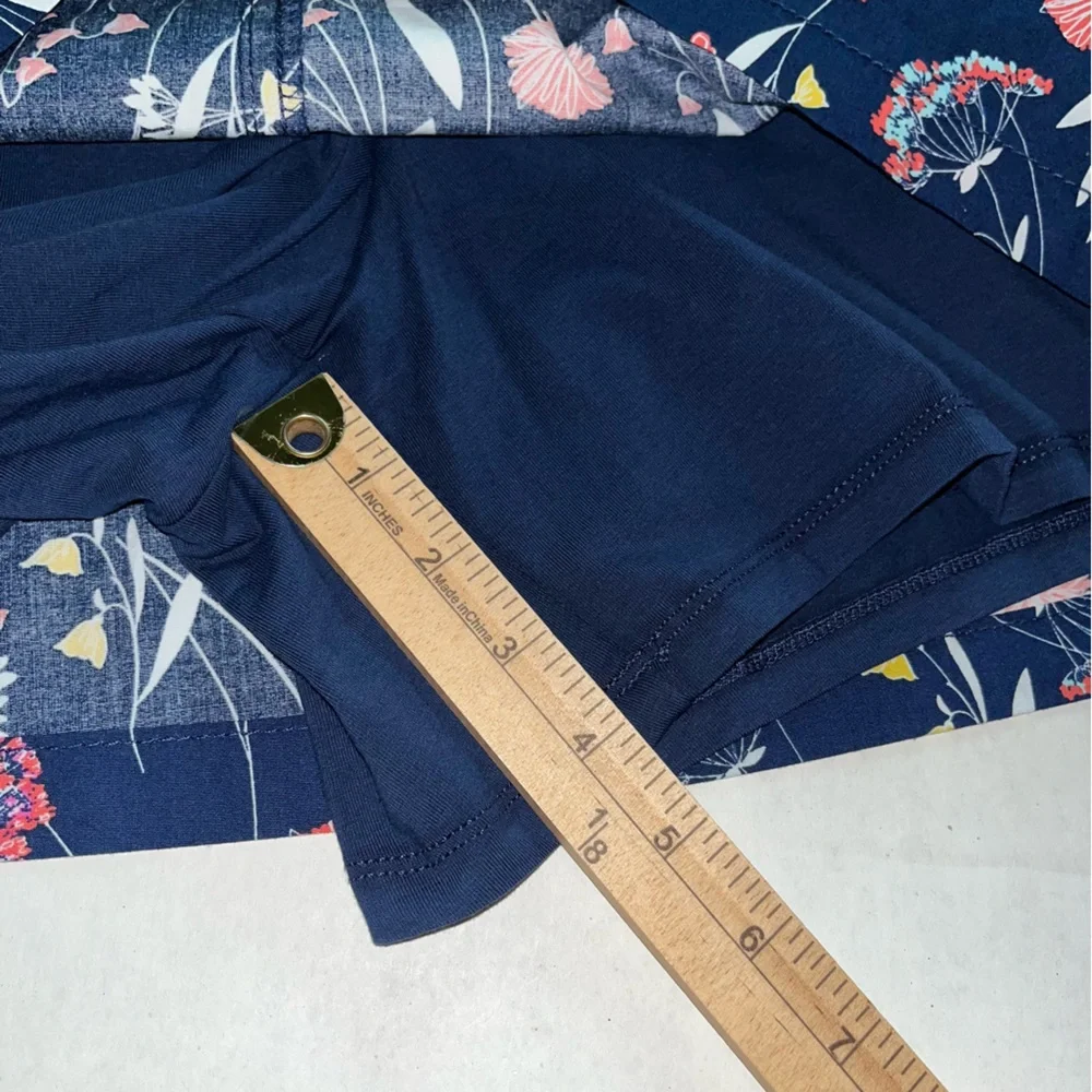St John’s‎ Bay Blue Floral Skort Size 14 With Pockets