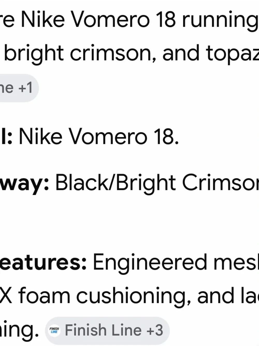 Nike Black Running Sneakers with Red and Yellow Accents