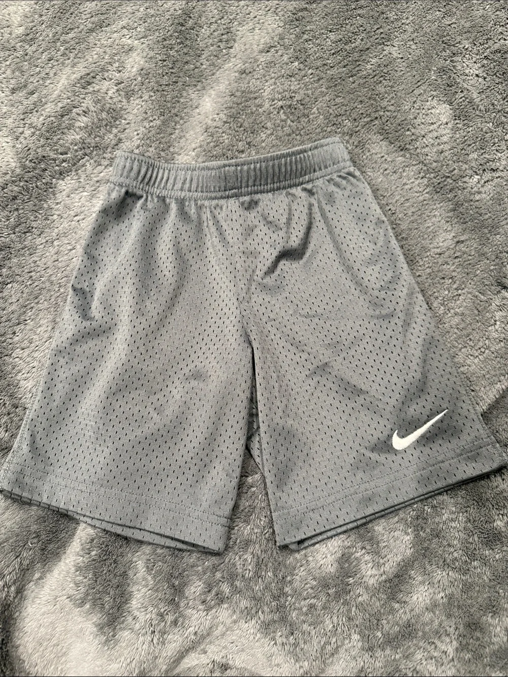 Nike Gray Mesh Kids Shorts