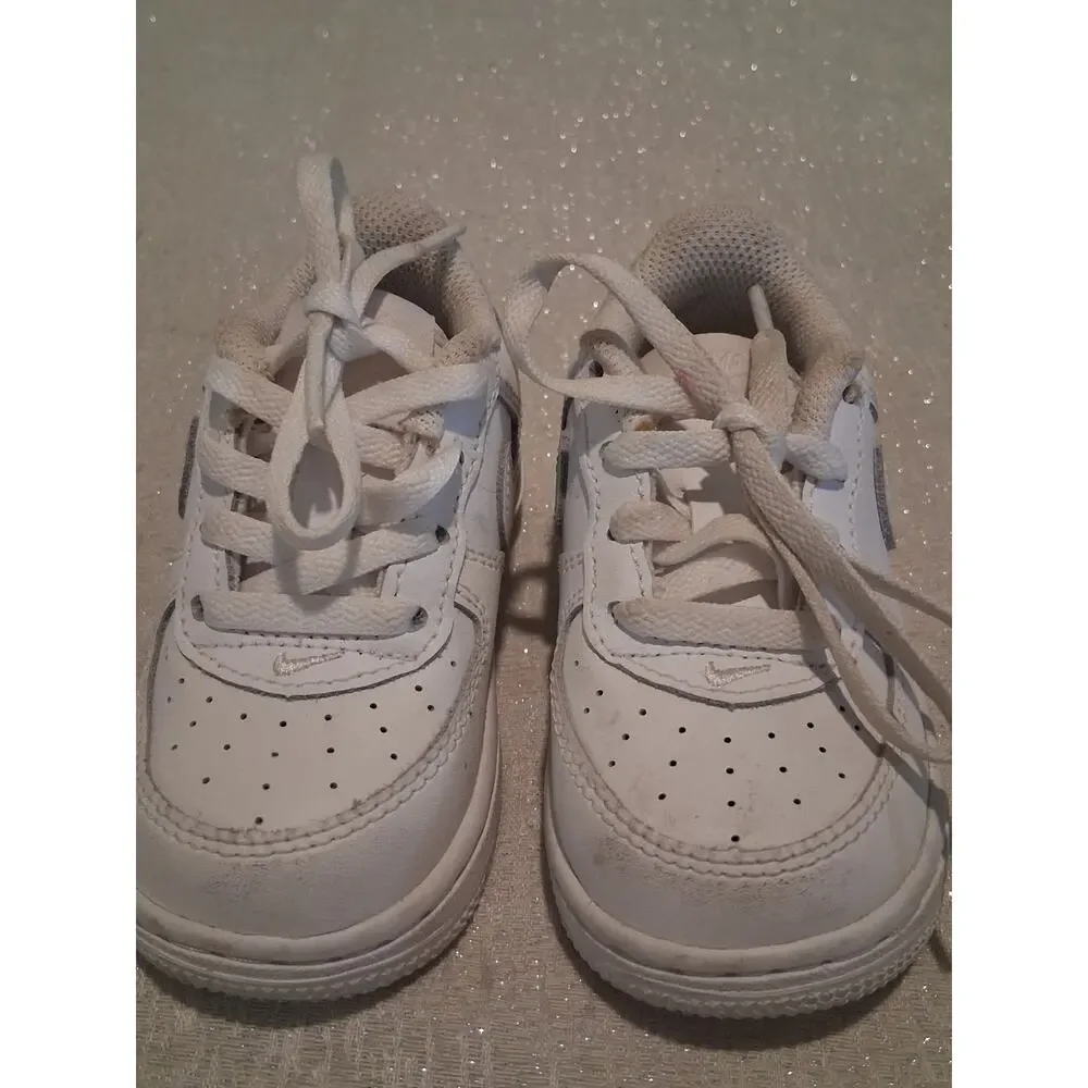 Nike Force 1 LE Triple White Toddler Size 6C Shoes DH2926-111 Baby Sneakers AF1