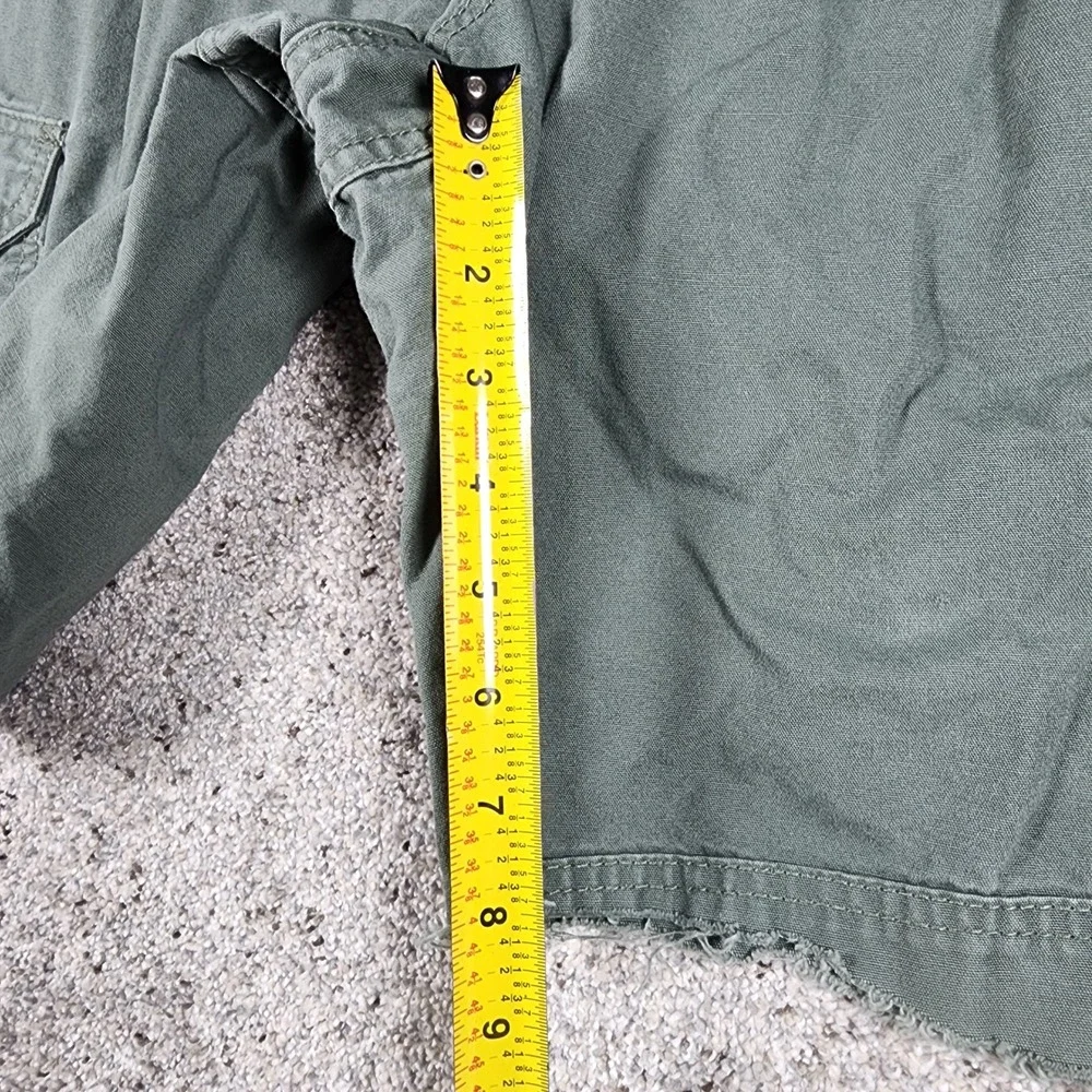 5.11 Tactical Cargo Shorts Mens 34 Green Cutoff Raw Hem Utility Good