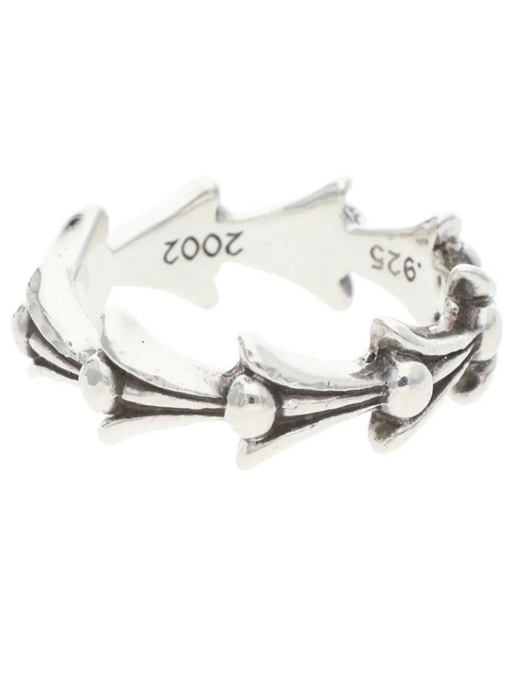 Chrome Hearts Cross Tail Silver Ring