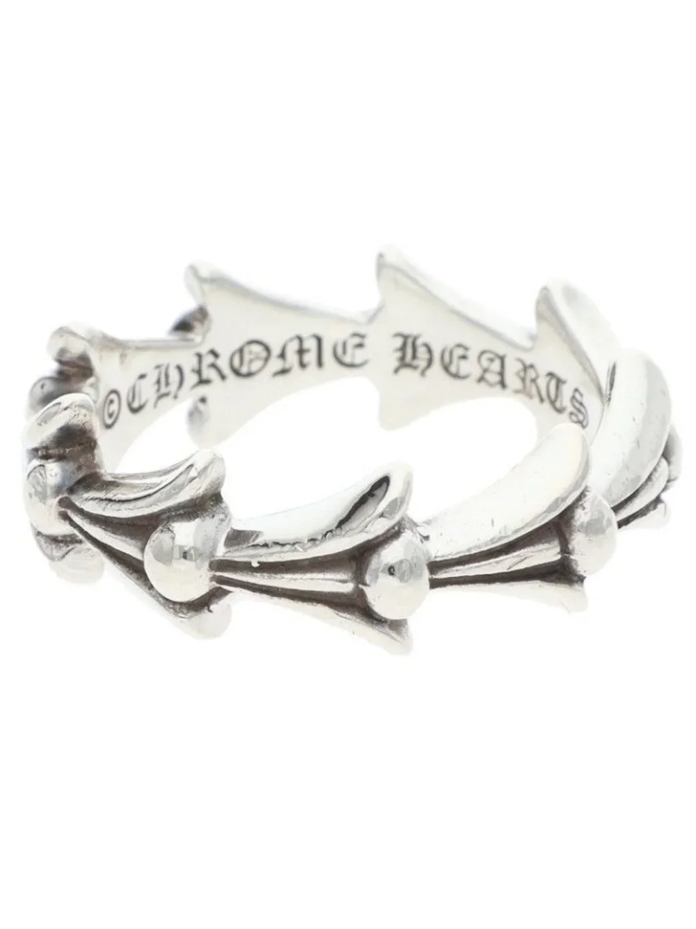 Chrome Hearts Cross Tail Silver Ring
