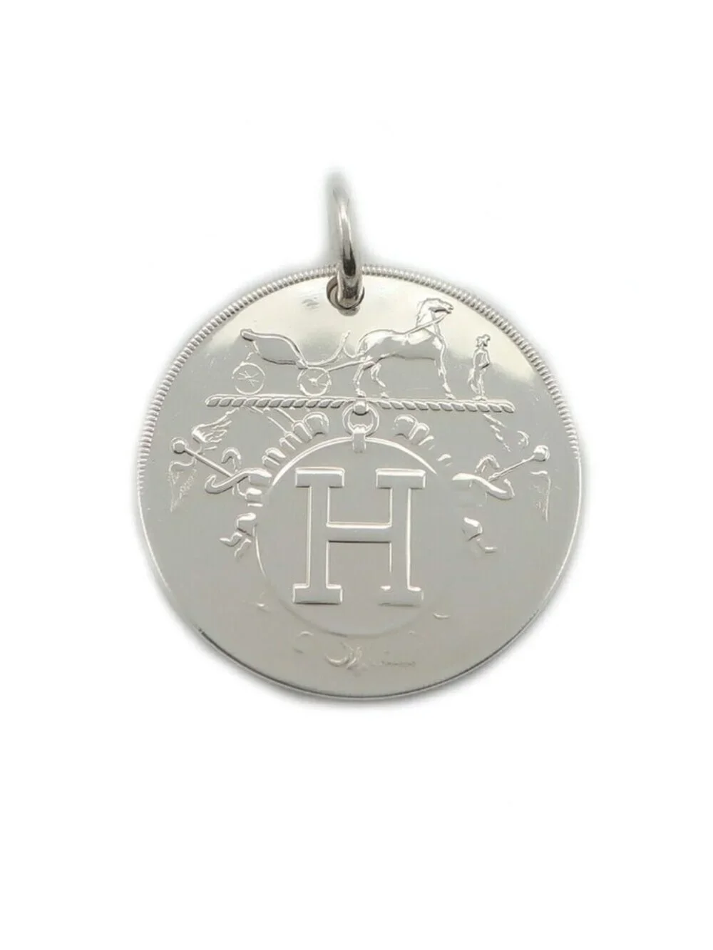 Hermes Ten Exlibris Pendant Only Silver