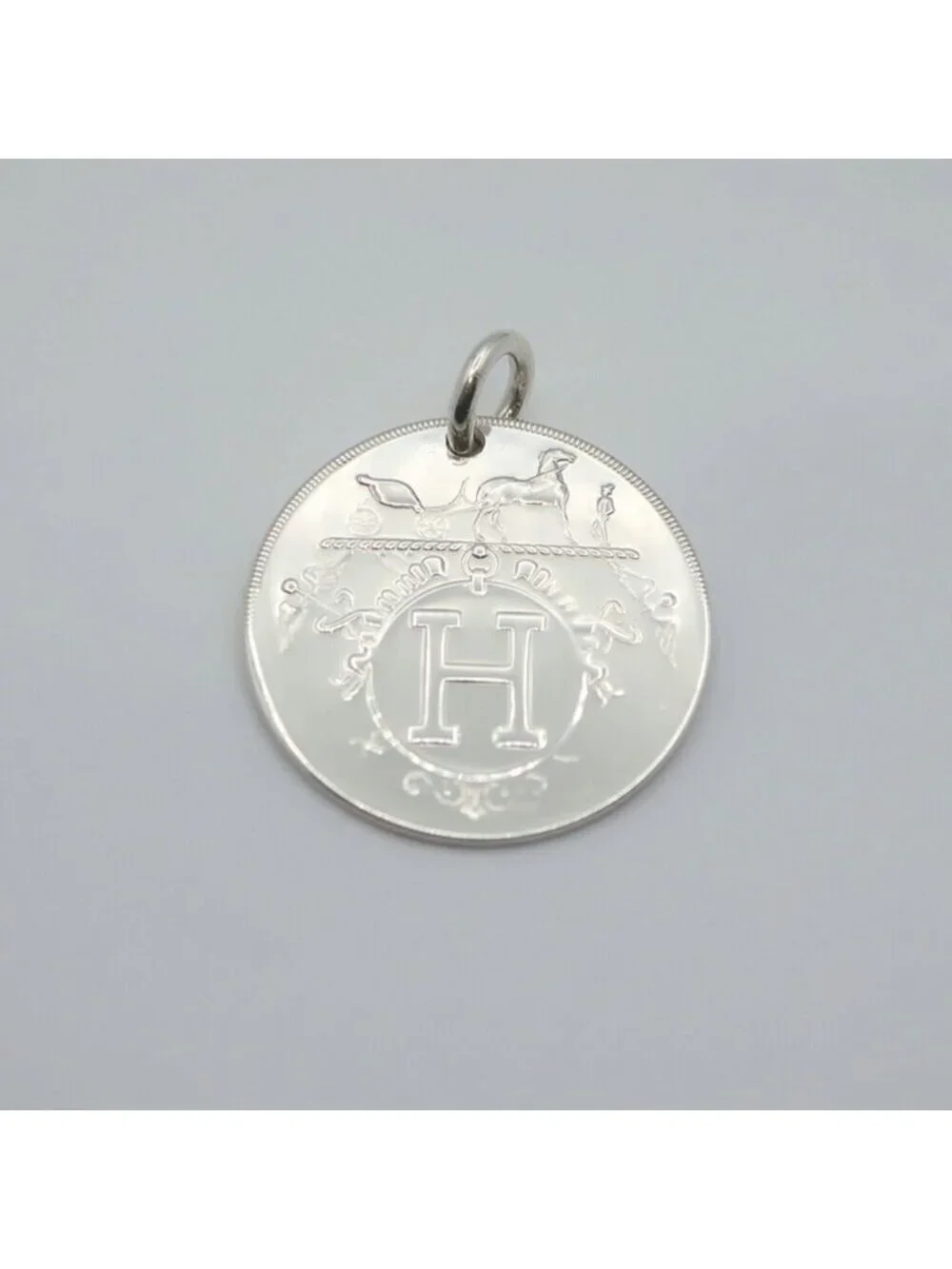 Hermes Ten Exlibris Pendant Only Silver