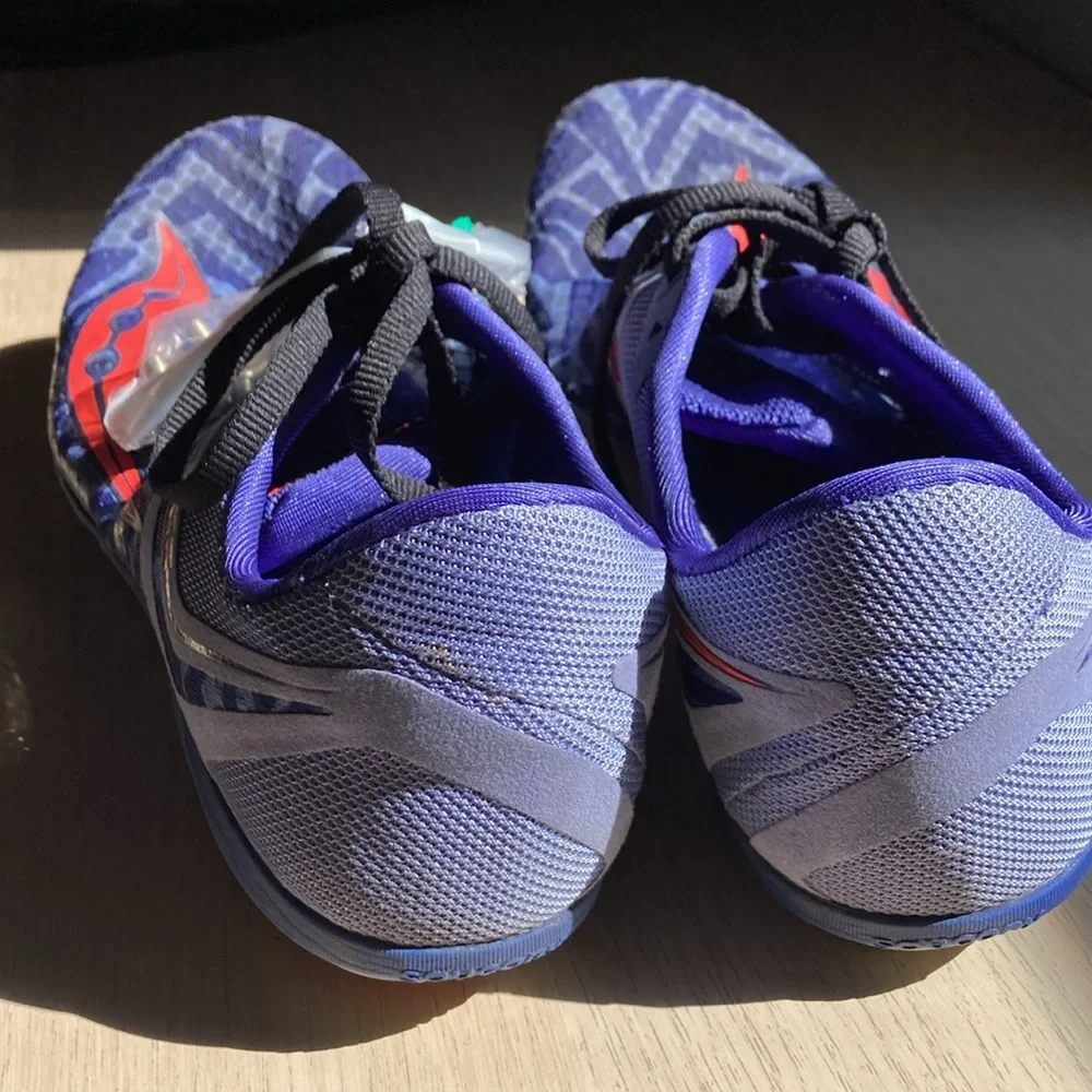 Saucony Havok XC Flat Women's Running Shoes Purple Red Size 12 spikes included