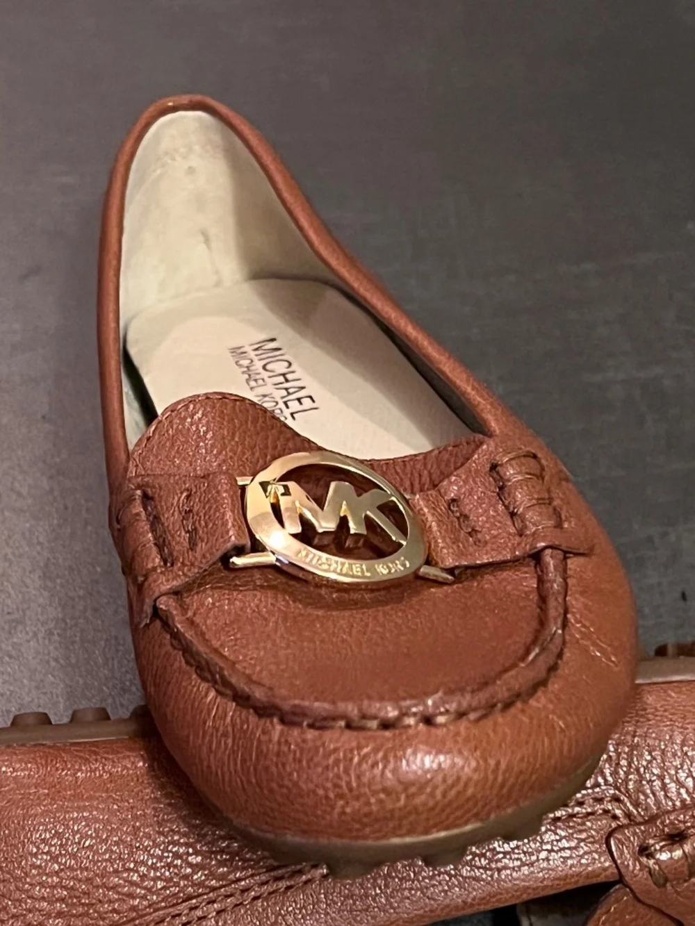 Michael Kors brown Moccasin size US 4