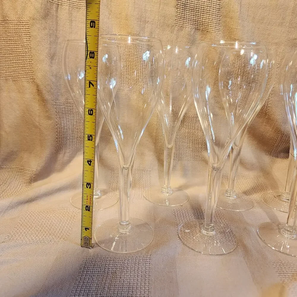 Tulip Champagne Wine Flute Toasting Glasses Set of 7