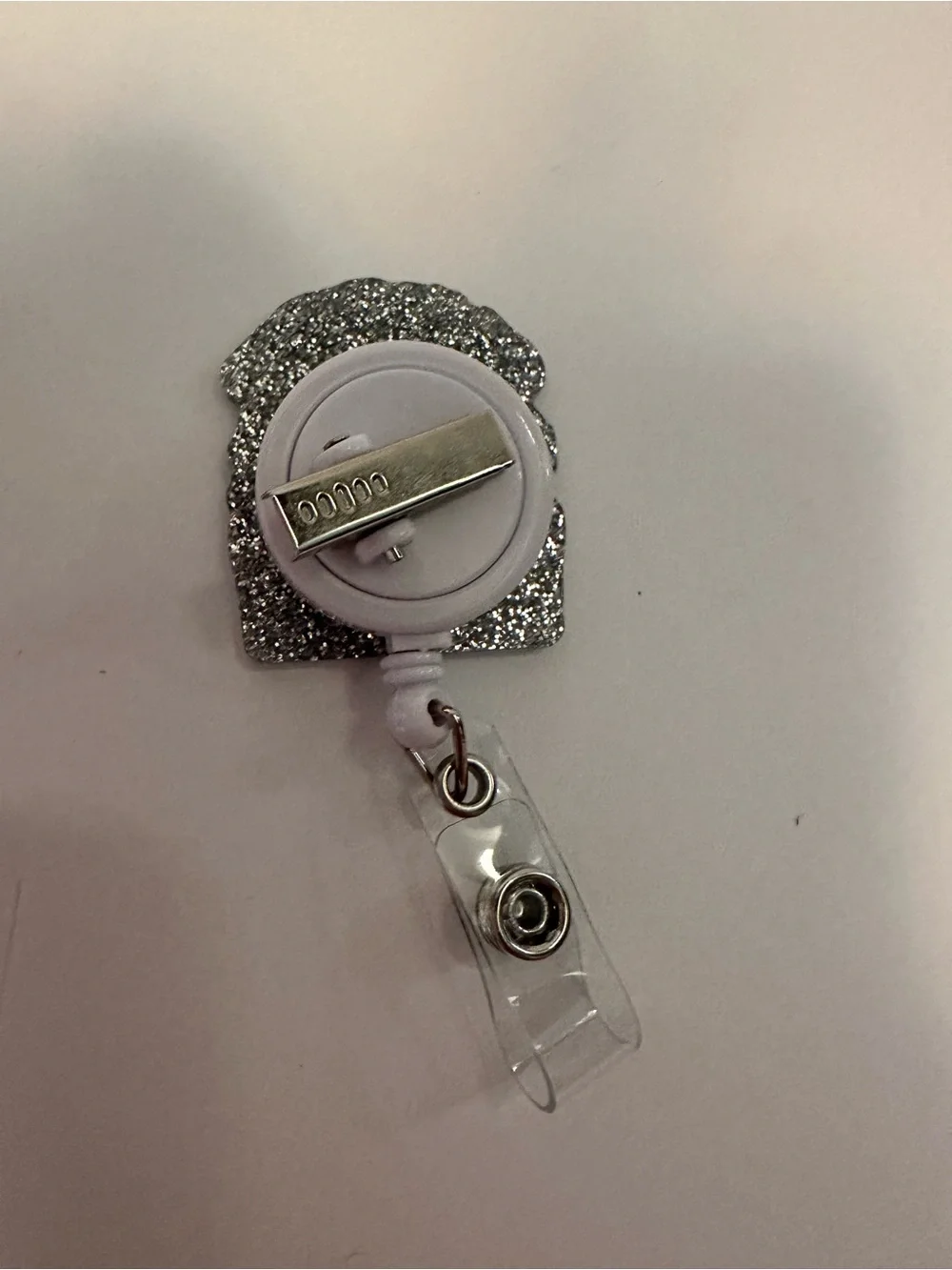 Glitter Cat Badge Reel “Shut the Fluff Up!”