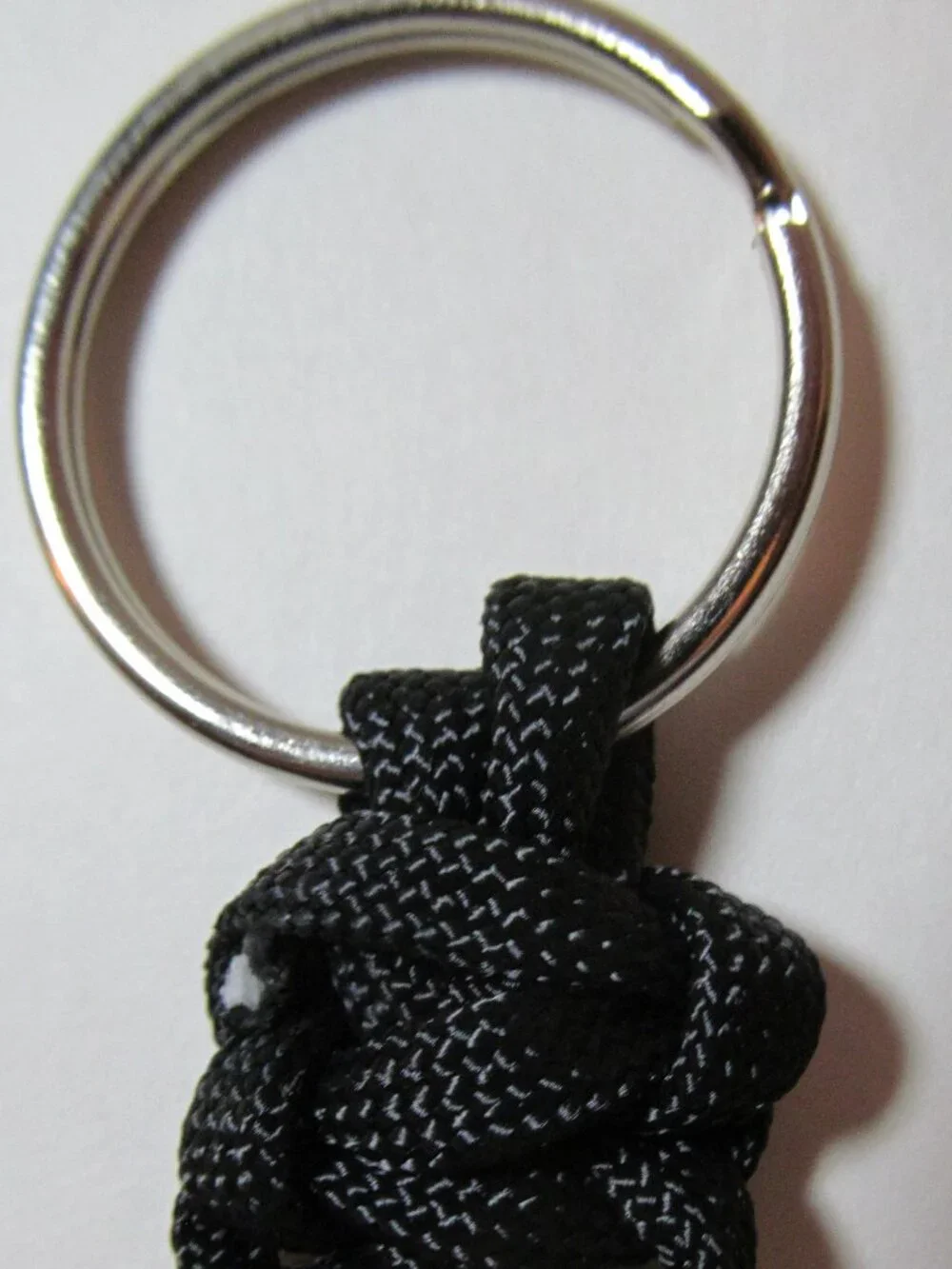Small Black Paracord Keychain #23812026